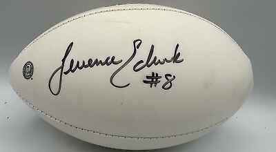 #ad Terrence Edwards #8 Georgia Autographed White Panel Football $90.00