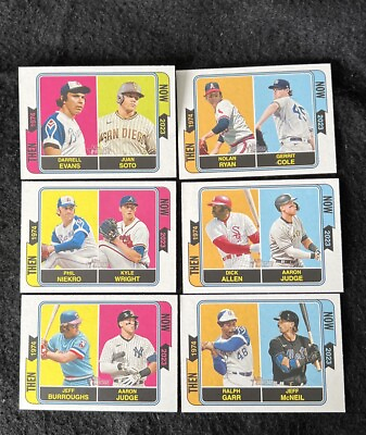 #ad Lot Of 6 Topps Heritage 2023 Then And Now Tan 5 7 8 11 12 15 $7.99