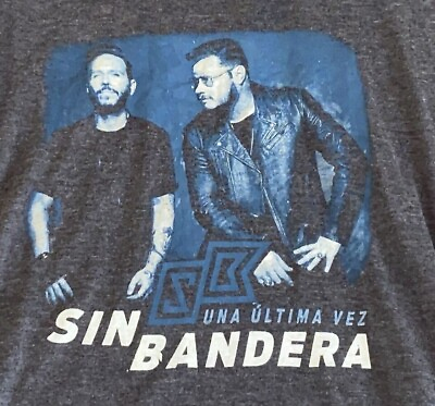 #ad Sin Bandera T Shirt Latin Music T Shirt Mens Small Concert T Shirt $10.13