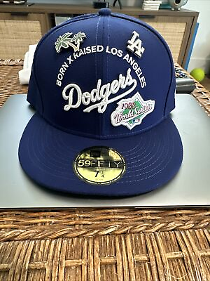 #ad Born And Raised 1988 World Series 7 1 4 Los Anageles Dodgers Hat $80.00