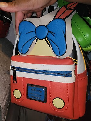 #ad Disney rare retired Old school mini back pack Pinocchio loungefly suit $270.00