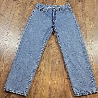 #ad Levis 550 Jeans Mens 35x30 Tag 36x30 Relaxed Fit Blue Medium Wash Denim $16.75