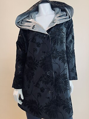 #ad UBU Clothing Co. BlackGray Reversible Sz XS Rain Resistant Coat 11 $56.00