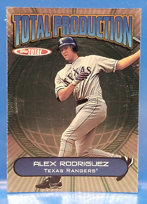 #ad Alex Rodriguez SS Topps Total Rangers 2002 #TP1 $1.18