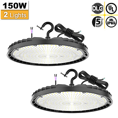 #ad 2X 150W UFO High Bay Light Dimmable Commercial Factory Warehouse LED Shop Light $100.00