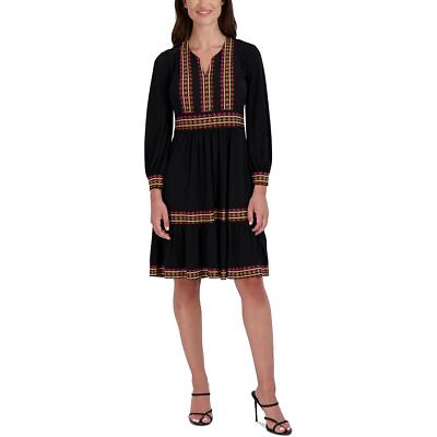 #ad Signature By Robbie Bee Womens Pattern Knee Aztec Midi Dress Petites BHFO 6081 $13.99