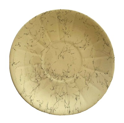 #ad Vintage Blue Ridge pottery spiderweb big saucer yellow mid century excellent $12.50