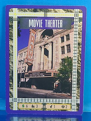 #ad 1995 Sim City The Card Game Commercial Card MOVIE THEATER C $9.99
