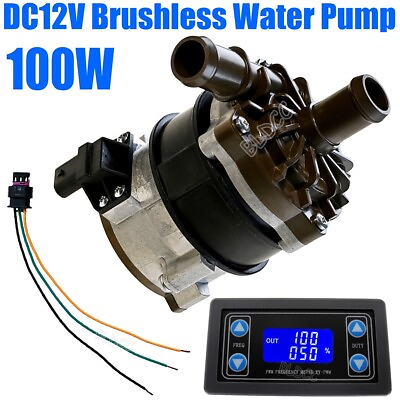 #ad Brushless 100W 12V Circulation Water Pump High flow Intercooler Pump PWM Control $79.99