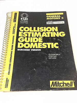 #ad Mitchell General Motors 3 Collision Estimating Guide Domestic November 1997 $5.92