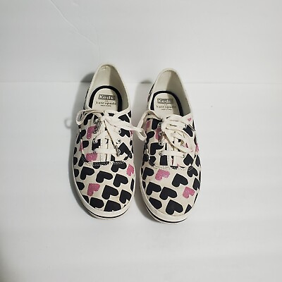 #ad Keds X Kate Spade Champion Multicolor Hearts Print Sneakers Women#x27;s Size US 7.5 $85.00