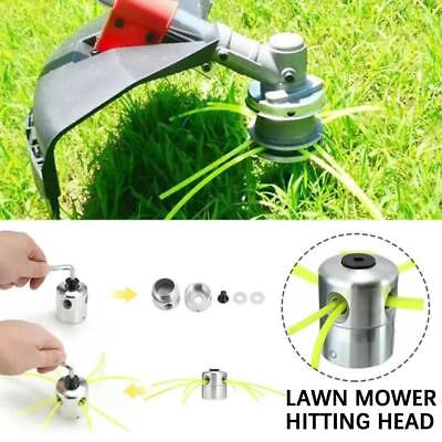 #ad 2024 New Aluminum Grass Trimmer Head With 4 Lines Brush Head Lawn Cutter R2P2 $10.36