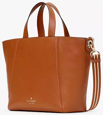 #ad Kate Spade Rosie Satchel Warm Gingerbread Leather KC741 NWT Brown $449 Retail FS $169.98