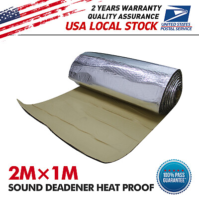 #ad 21sqft Car Heat Sound Proofing Carpet Mat Floor Trunk Noise Insulation Deadener $33.89