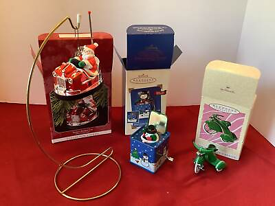 #ad Vintage Hallmark Bundle of Motion Christmas Keepsake Ornaments NEW in Boxes S $73.95