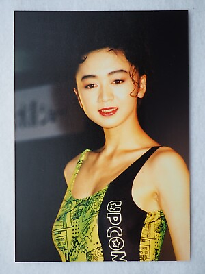 #ad Vintage photo around Y1990 Japanese girl at a swimsuit show Ey9549 $5.55