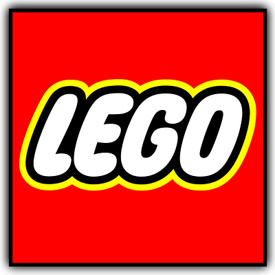 #ad Lego Logo Square Shape Vinyl Decal Sticker $3.99