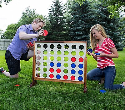 #ad Giant Connect Four Yard Game Party Oversized Large Big Backyard Fun Outdoor Pack $143.97