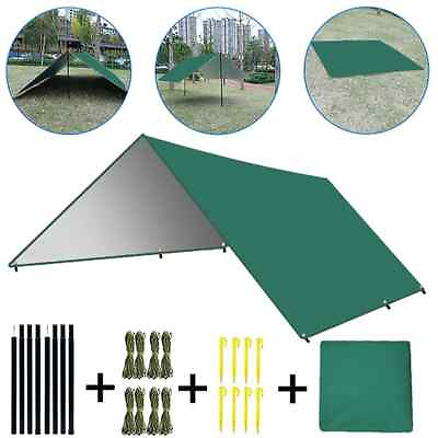 #ad Camping Tarp Sunshade UV Protection Outdoor Hiking Camping Backpacking Tent $81.01