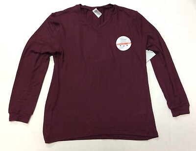 #ad West Loop Women#x27;s Long Sleeve Burgundy Shirt Choose Size Free Shipping $11.99
