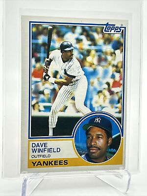 #ad 1983 Topps Dave Winfield Baseball Card #770 NM Mint FREE SHIPPING $1.25