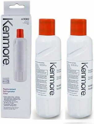 #ad Kenmore 9082 Replacement Refrigerator Water Filter For 469082 9903 White 2 Pcs $18.99