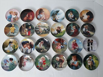 #ad Lot of 24 Donald Zolan Mini Collector Plates Pemberton amp; Oaks Made In The U.S.A. $78.92