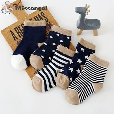 #ad Stripe Cartoon Animals Cotton Socks Kids Children Fashion Garments Knitted Sock $16.15