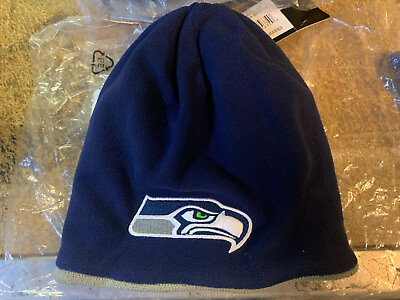 #ad 40 YOUTH KIDS CHILDS Seattle Seahawks NWT Reversable Beanie One Size Fits All $145.00