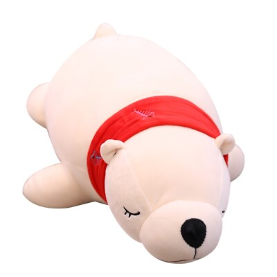 #ad 20#x27;#x27; Squishmallow Stuffed Animal Cute White Polar Bear Hugging Pillow $19.99