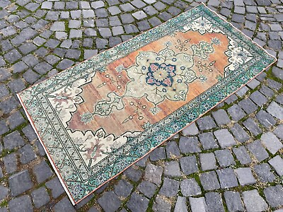 #ad Area rug Turkish rug Vintage rug Handmade rug Wool rug Carpet 25 x 54 ft $265.00