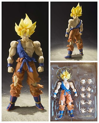 #ad NEW BANDAI S.H.Figuarts Super Saiyan Son Goku Super Warrior Awakening Ver Figure $89.99