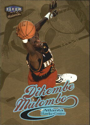 #ad 1998 99 Ultra Gold Medallion Atlanta Hawks Basketball Card #67G Dikembe Mutombo $1.69