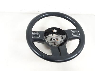#ad Jeep JK Wrangler OEM Black Leather Steering Wheel 2011 2012 2013 2016 2017 80671 $114.30