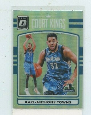 #ad KARL ANTHONY TOWNS 2016 17 PANINI DONRUSS OPTIC COURT KINGS HOLO PARALLEL #15 $3.99
