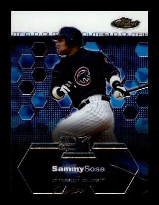 #ad 2003 Topps Finest Sammy Sosa #1 Chicago White Sox $1.68