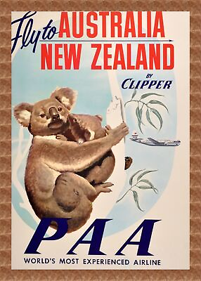 #ad 6743.Australia Koala bear travel POSTER.Home room Decor.Graphic house art design $49.00