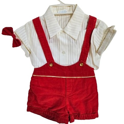 #ad Vintage Toddler Outfit 1970s New Old Stock quot;Cattonquot; Candy Philippines Red $16.00