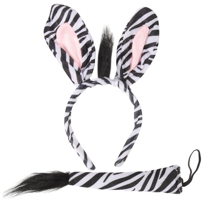 #ad Zebra Costume Set for Adults Halloween Party $9.28