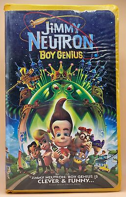 #ad Jimmy Neutron: Boy Genius VHS 2001 Nick Clamshell **Buy 2 Get 1 Free** $3.49