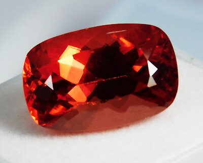 #ad Certified 15.50 Ct Natural Padparadscha Sapphire Orange Red Cushion Cut Gemstone $123.19