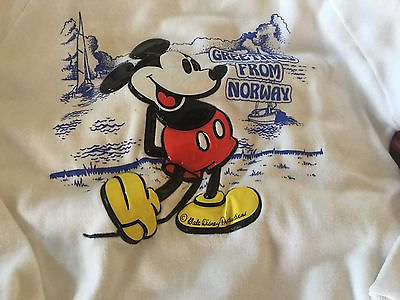 #ad Walt Disney Kids Sweatshirt Greetings from Norway 11 12 year old Adrian Marsh $10.99
