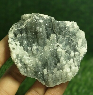 #ad alluring stone piece of chalcedony crystal cluster plate display specimen 1532 $25.72
