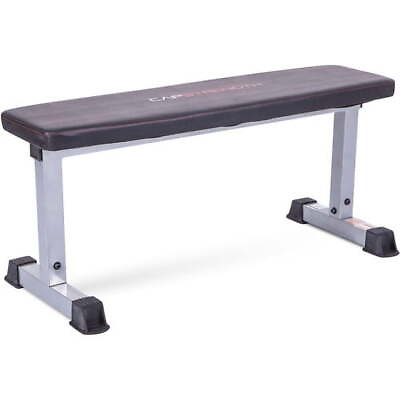 #ad Strength Flat Utility Weight Bench 600 lb Weight Capacity Gray $33.07