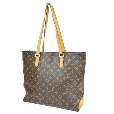 #ad LOUIS VUITTON Cabas Mezzo Shoulder Bag Monogram Leather Brown M51151 87FA045 $338.00