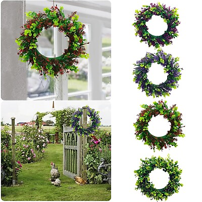 #ad Spring Door Decoration Wreath Full Of Wreath Simulation Wreath Full Of Ring New $15.17