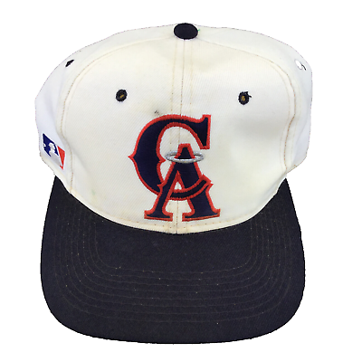 #ad Vintage California Angels Logo Sports Specialties Beige Snapback Hat Los Angeles $999.97