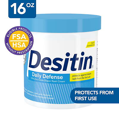 #ad Desitin Daily Defense Baby Diaper Rash CreamButt Paste with Zinc Oxide16 oz $13.98