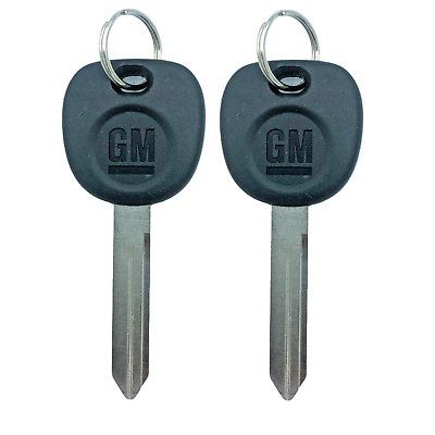 #ad 2 New OEM Ignition Logo Key Uncut Blade Blank For GM Chevy Truck Van B102 P $14.95