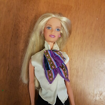 #ad Mattel Doll Barbie Career Pilot Barbie with Clothes Vintage 1997 C $20.00